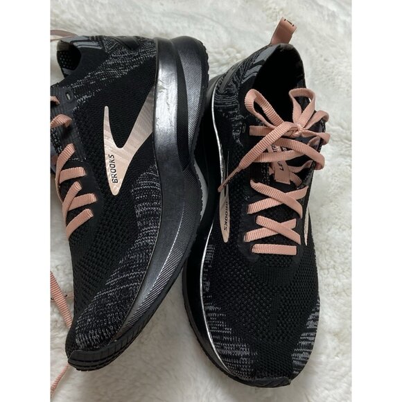 Brooks Levitate 4 Black Pink Women Neutral Road Running Shoes Sz US 7 Medium B - Picture 11 of 14
